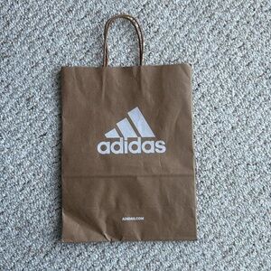 Adidas gift bag paper bag tote sneaker brown reusable